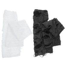 2 Paar Halloween Punk Vingerloze Gescheurde Handschoenen Feest