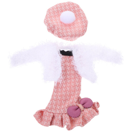 1 Set Decoratieve Popkleding Delicate Jurk Compacte