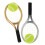 2 Set Mini Racchette Da Tennis E Palline Per Bambini 11
