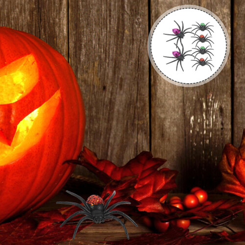 6 Plastic Simulatie Spin Set Voor Halloween 2