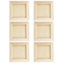 6 Stuks Onafgewerkt Fotolijst 10x10 Cm Voor