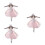 3 Unidades Vestido De Ballet Plush Para 7