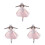 3 Unidades Vestido De Ballet Plush Para 2