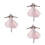3 Unidades Vestido De Ballet Plush Para 6