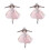 3 Unidades Vestido De Ballet Plush Para 3