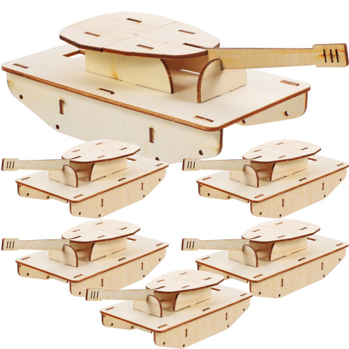 18 Stuks Ongeverfde Tank Model Bouwset 1