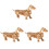 3 Unidades Kit -Cabeça 3D Cachorro Para Crianças 2