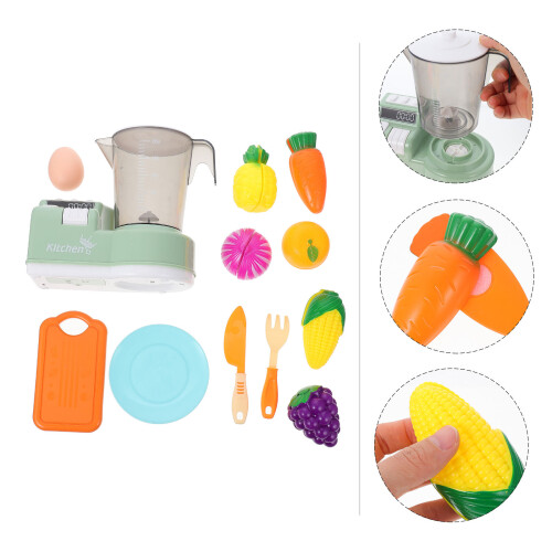 Conjunto De Mini Espremedor Com Legumes Plástico E 2