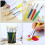 16 Peças DIY Crianças Com Pincéis Infantil 8