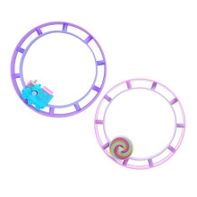 2 Unidades De Com Anéis Rolantes Brinquedo De Corda