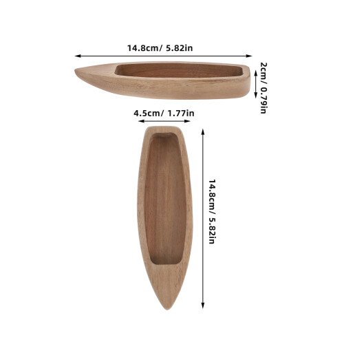 4Pcs Decoração De Madeira Natural Artesanato 1