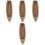 4Pcs Decoração De Madeira Natural Artesanato 10