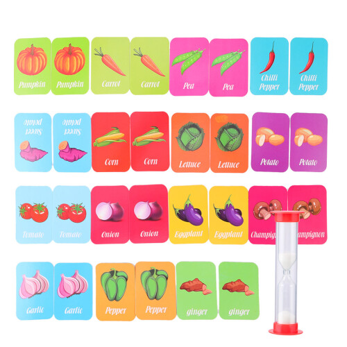 Conjunto De De Legumes Memória E Correspondência Crianças 2