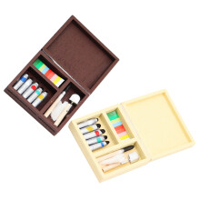 2 Conjuntos Pintura Miniatura, Ferramenta Decoração Casa