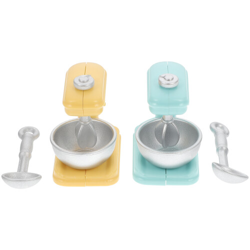2 Conjuntos De Mini Misturador Simulado Brinquedo Eletrodoméstico