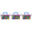 3Pcs Blocos De Plástico Brinquedo Educativo Com 220Pcs 4