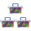 3Pcs Blocos De Plástico Brinquedo Educativo Com 220Pcs 2