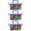3Pcs Blocos De Plástico Brinquedo Educativo Com 220Pcs 8