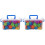 2Pcs Blocos Numéricos De Plástico Educativos Com 220Pcs 2