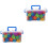 2Pcs Blocos Numéricos De Plástico Educativos Com 220Pcs 3