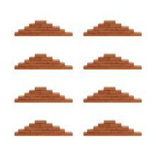 100 Unidades Miniaturas De Tijolos Para Decoração De Paisagem