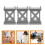 3Pcs Pilar Ponte Simulação Suporte Diy 7