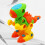 Conjunto De Desmontáveis Dinossauros Kit 6