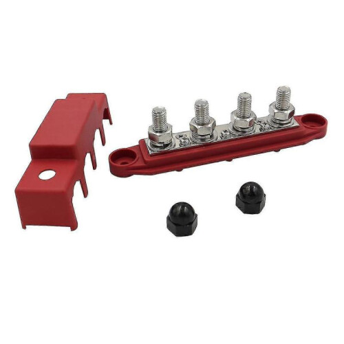 M8 Dc 48v 250a 4 Terminal Studs Busbar Power Distribution Block 2