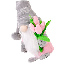 Spring Tulip Gnome De Adorável Decoração Presente Dia Das Mães