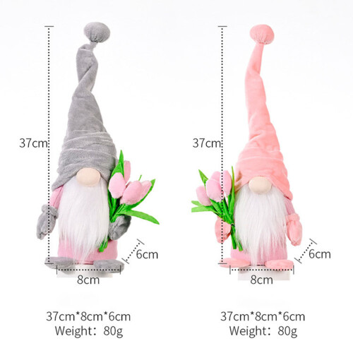 Spring Tulip Gnome De Adorável Decoração Presente Dia Das Mães 1