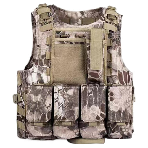Security Vest Adjustable Lightweight QuickRelease Airsoft Vest For Children Training Game Multifunctional MultiPocket