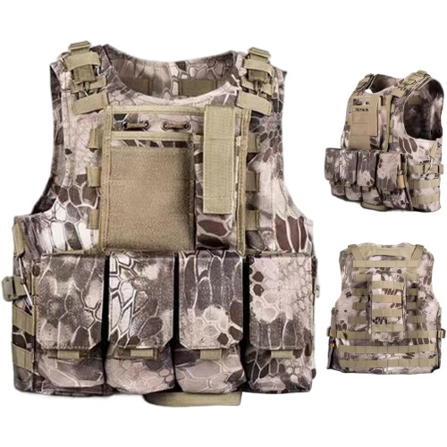 Security Vest Adjustable Lightweight QuickRelease Airsoft Vest For Children Training Game Multifunctional MultiPocket 2