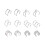 6Pares Ear Clips Coloridos Para Mulheres E Material Resistente 3