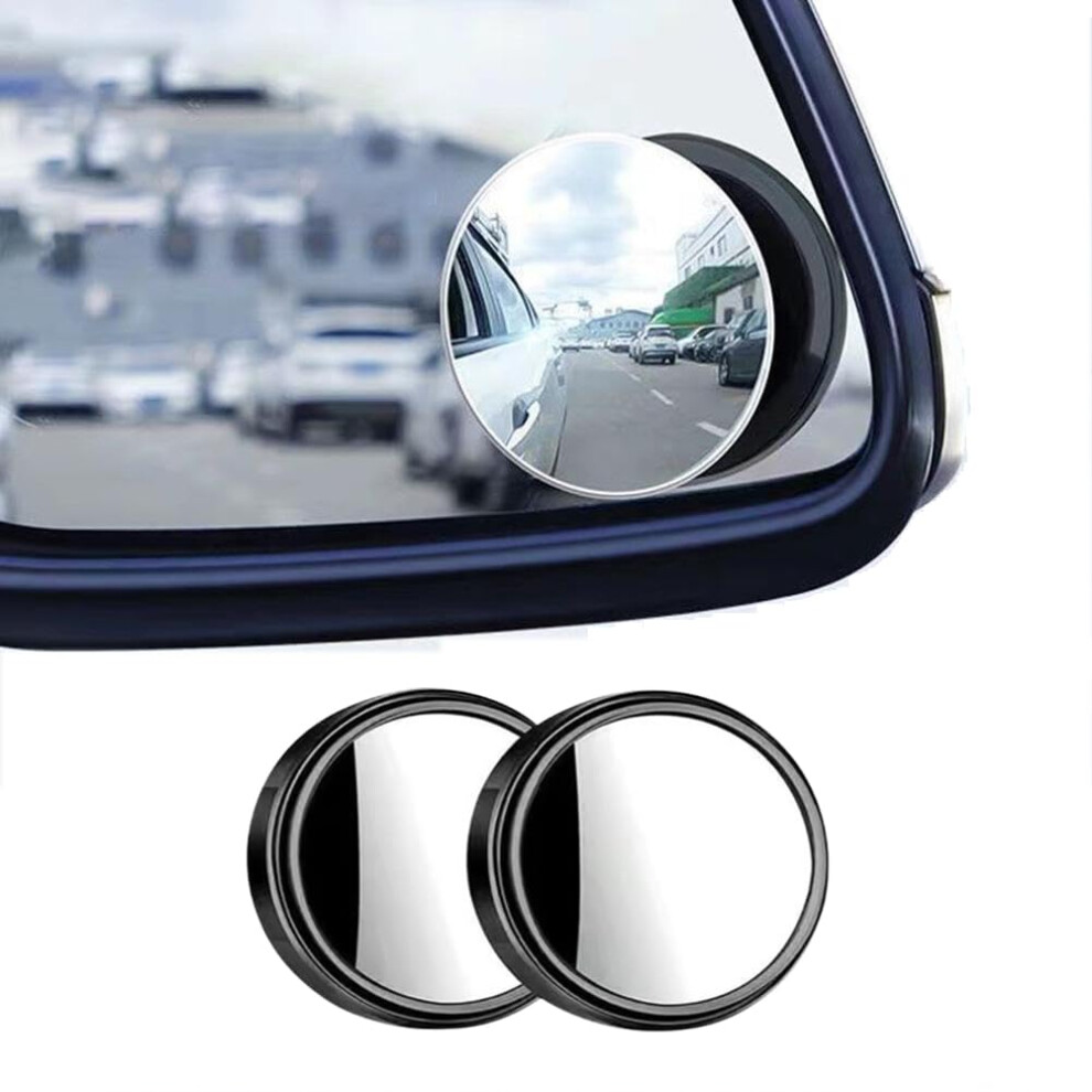 Suction Cup Car Convex Blind Spot Mirror 360Degree Wide View Hd Side View 2024 Upgrade Blind Spot Mirror One Size Black 9067246135980