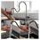 Effortlessly Chic Gold Kitchen Faucet, Pull Down Sprayer for Unmatched Versatility, Stainless Steel Ensures Robust Performance and Style, Elevating An 5