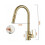 Effortlessly Chic Gold Kitchen Faucet, Pull Down Sprayer for Unmatched Versatility, Stainless Steel Ensures Robust Performance and Style, Elevating An 4