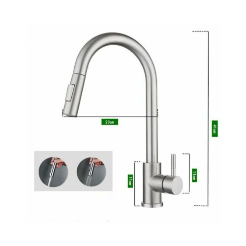 Effortlessly Chic Gold Kitchen Faucet, Pull Down Sprayer for Unmatched Versatility, Stainless Steel Ensures Robust Performance and Style, Elevating An 1