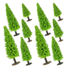 10St Mini Landschapsbomen Plastic Voor Modeltreinen En Diorama Scenes
