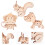 6 Unidades Kit -Cabeça Animal 3D Educativos 10