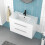 NES Home Nes Home 800mm White Wall Hung 2 Drawers Slim Basin Vanity Unit 4