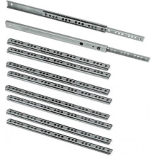 Pack Of 5 Pairs (10 Pieces) Slides/ball Slides Extract Part 17mm X 278mm for Drawer, Zinc Plated