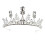 1 Coroa De Brilhantes Para Tiara Acessório 6