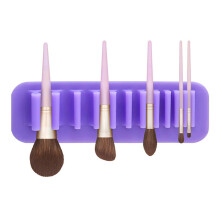 Bedre beskyttelse til tørrestativ til makeupbørster, hygiejnisk og holdbar organizer med blødt silikonemateriale, sparer plads i design og