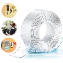 Ribbon Adhesive Washable Adhesive Without Traces,Double-Sided Adhesive Tape Nano Non Slip Repositionable for House