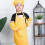 2 Set Kinder Malbekleidung Polyester Schürze Kochmütze 8-13 Jahre 10