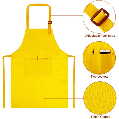 2 Set Kinder Malbekleidung Polyester Schürze Kochmütze 8-13 Jahre 2