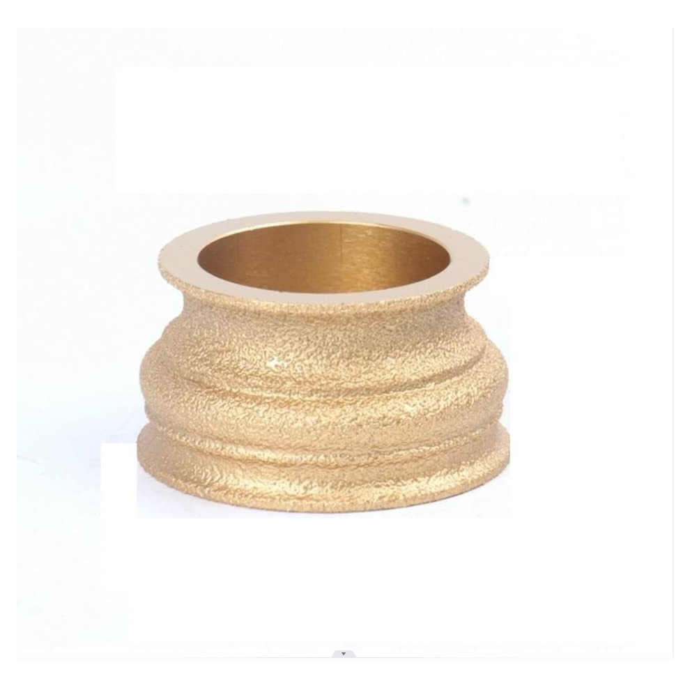 Dry Vacuum Brazed Diamond Grinding Wheel 20Mm Bore 75Mm Diameter Marble Edge Demibullnose Profile Disc 9067246136680