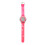 Portable Kinderuhr Cartoon Muster ABS Rosy 1