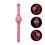 Portable Kinderuhr Cartoon Muster ABS Rosy 4