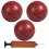 3Pcs Mini Bolas Infláveis PVC com e 4